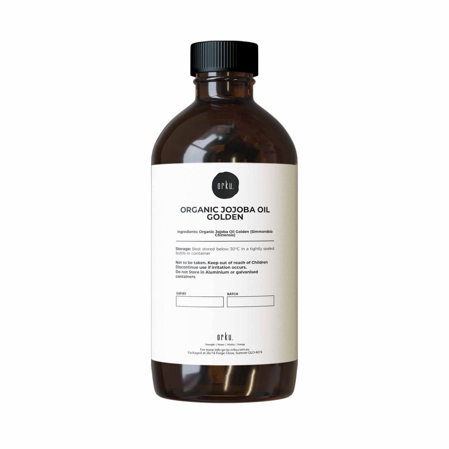 1L Organic Jojoba Oil - Golden Pure Cold Pressed Seed