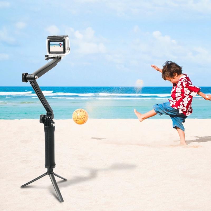 3-in-1 Monopod Tripod Selfie Stick for Gopro Hero12 - Portable and Versatile