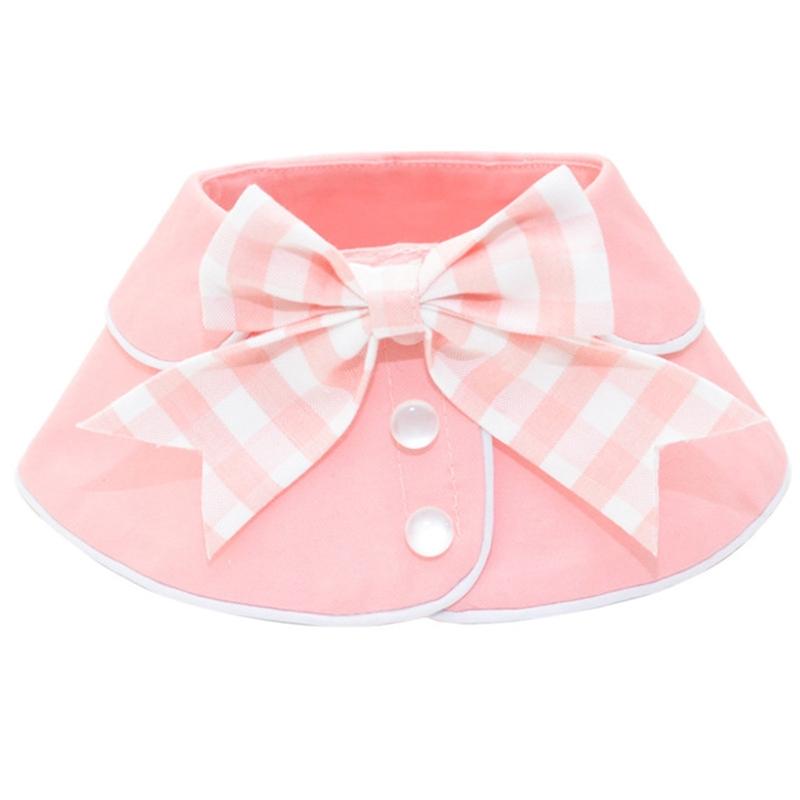 Pet Accessories Dog Small Shawl Bib Saliva Towel Triangle Scarf - Size M - Light Blue