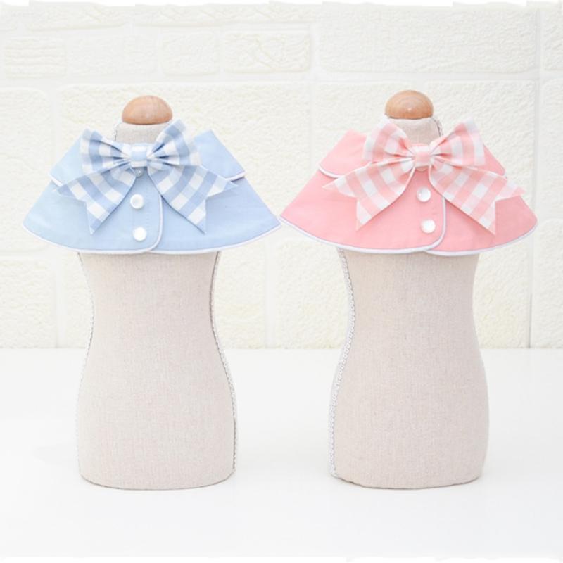 Pet Accessories Dog Small Shawl Bib Saliva Towel Triangle Scarf - Size M - Light Blue