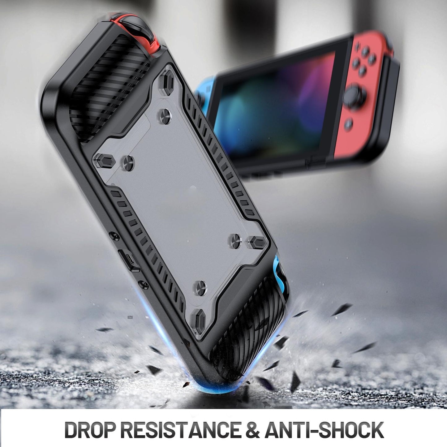 Protective Tpu Pc Case for Nintendo Switch Oled - Black