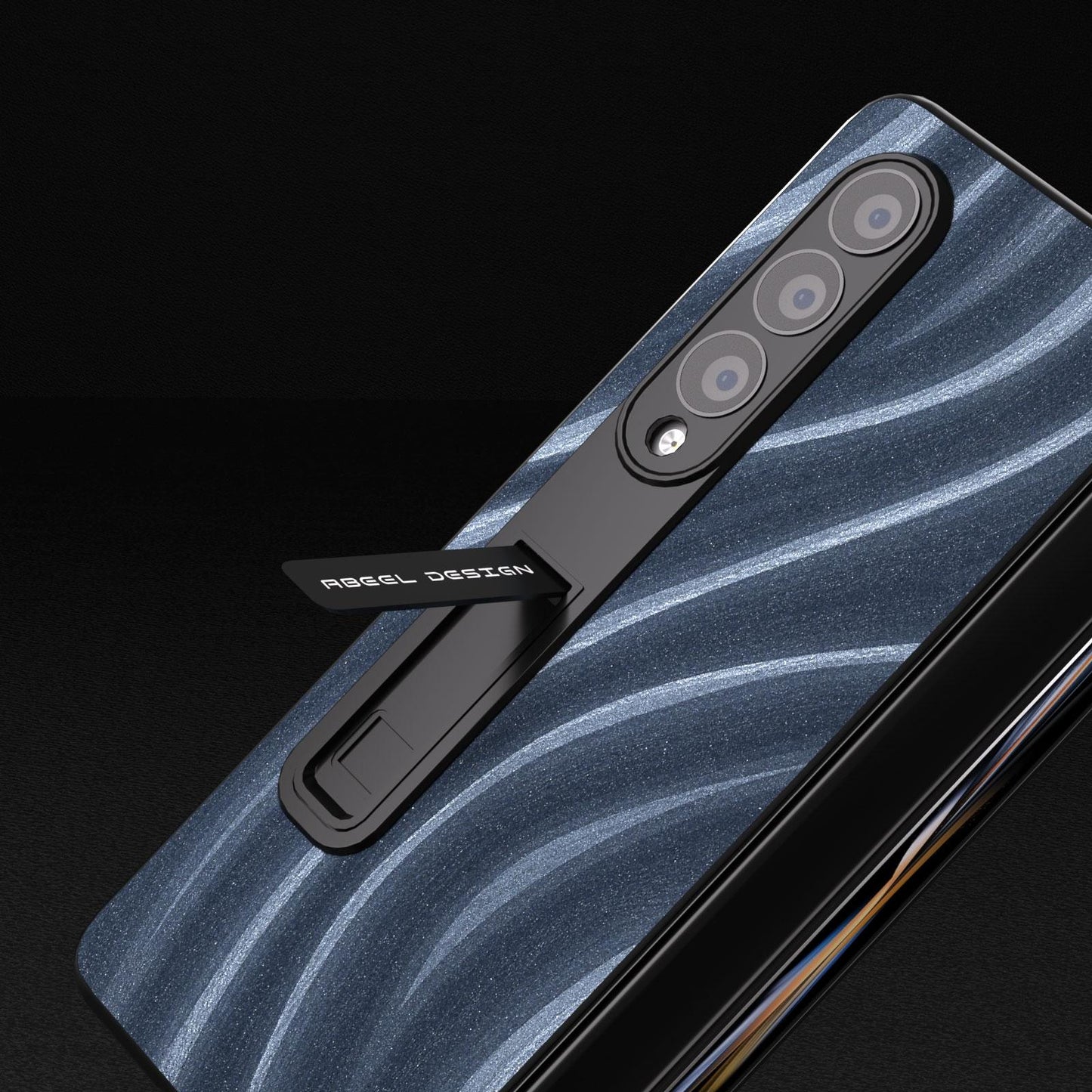 Galactic Pattern Phone Case for Samsung Galaxy z Fold 4 5g - Integrated Protection - Green