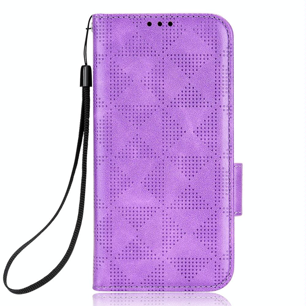 Symmetrical Leather Triangle Phone Case for Samsung Galaxy z Fold 4 - Purple