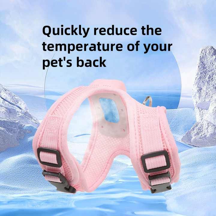 Size S Green Pet Cooling Harness