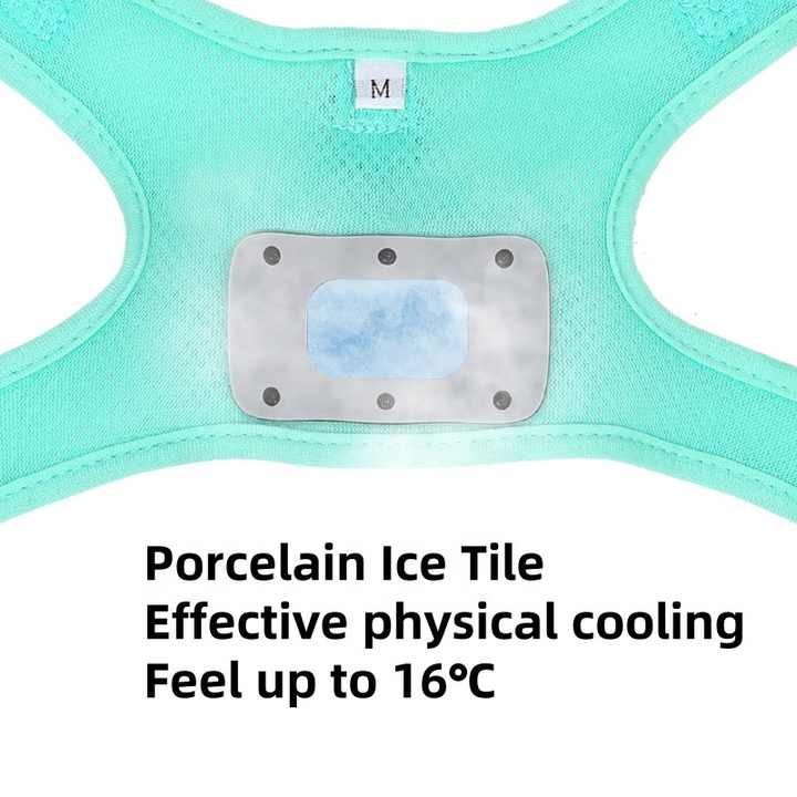 Size S Green Pet Cooling Harness
