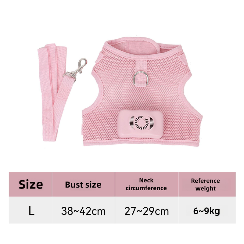 Size L Pink Pet Cooling Harness