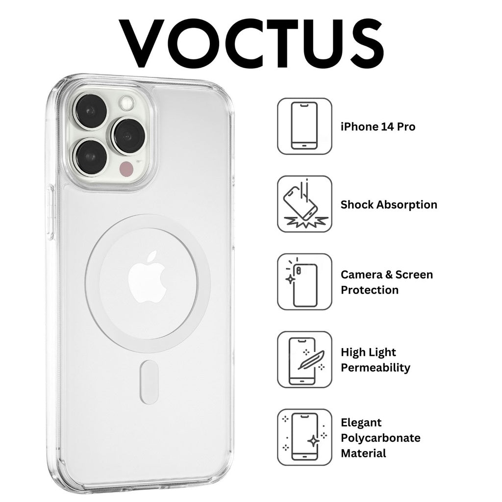 VOCTUS iPhone 14 Pro Magsafe Phone Case (Transparent)