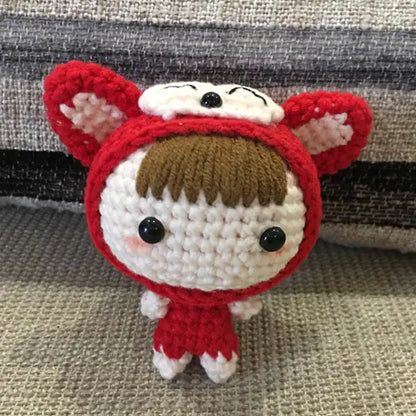Crochet Doll Keychain Kit with Video Tutorial