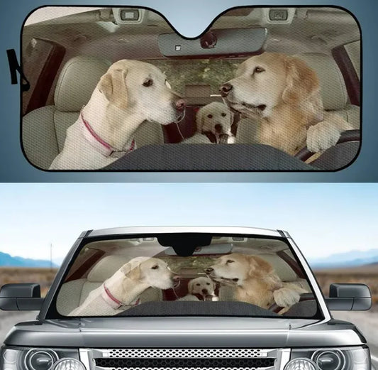 Windscreen Sunshade Front Gear Heat Insulation Free Punch