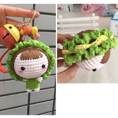 Crochet Doll Keychain Kit with Video Tutorial