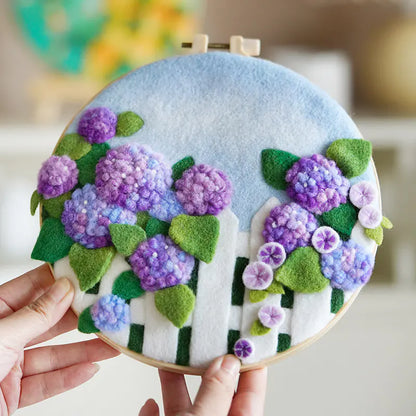Wool Felt Embroidery Photo Frame DIY Handmade Kit