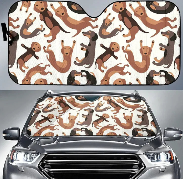 Windscreen Sunshade Front Gear Heat Insulation Free Punch