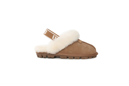 DKUGG ANSLEY SLIPPER - Size L 39/40 - Chestnut