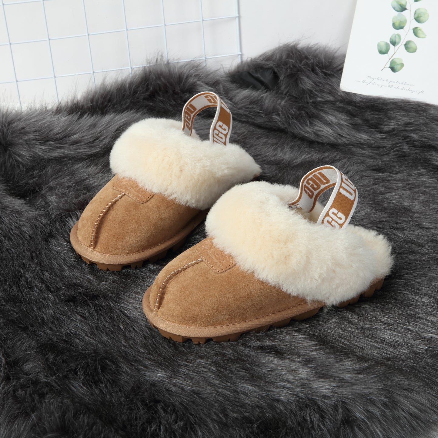 DKUGG ANSLEY SLIPPER - Size XL 41/42 - Chestnut