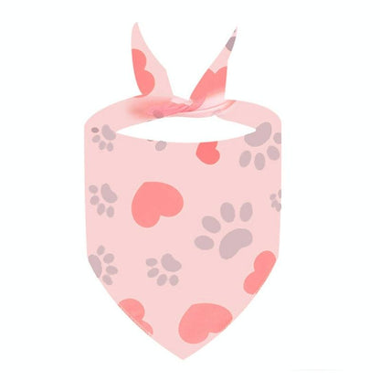 Cute Pet Triangle Towel Bib Cartoon Cats And Dogs Drool Towel Scarf - Size 01 - 10