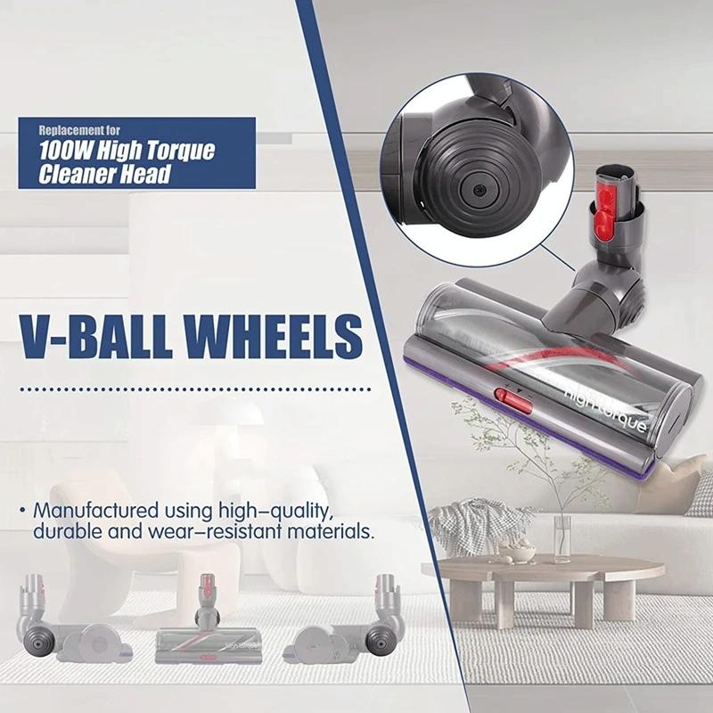 Powerful 100w Suction Head for Dyson V10 / V11 with V-ball Wheels