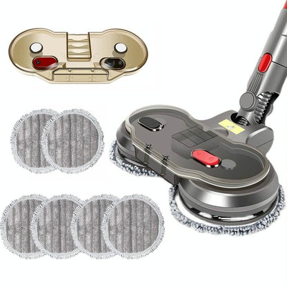 Electric Wet Dry Mopping Head with Water Tank for Dyson V15 - 6pcs Rag