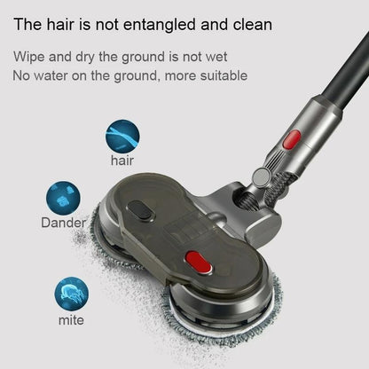 Electric Wet Dry Mopping Head with Water Tank for Dyson V15 - 6pcs Rag