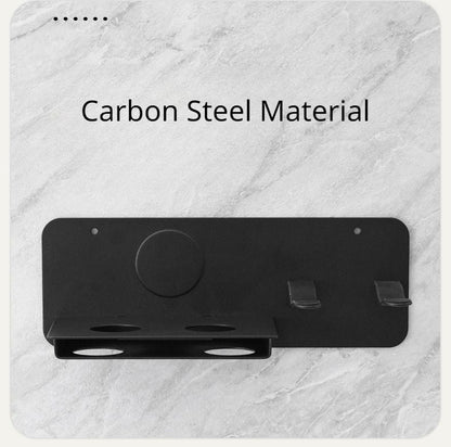 Wall Mounted Hair Dryer Holder For Bathroom Storage Upgraded Model