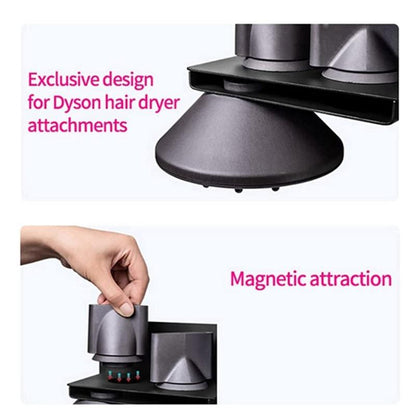 Wall Mounted Hair Dryer Holder For Bathroom Storage Upgraded Model