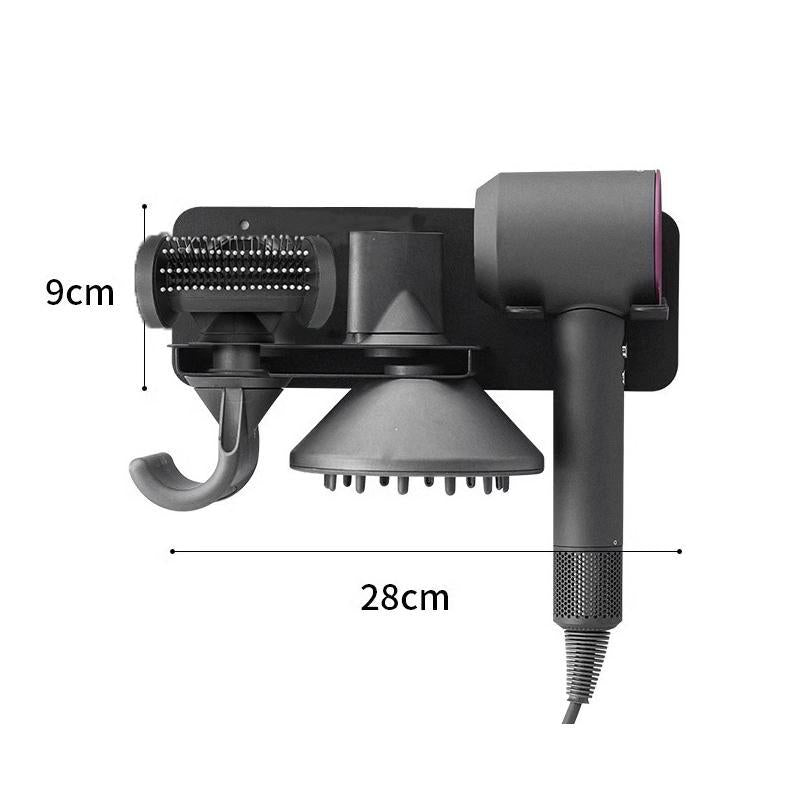 Wall Mounted Hair Dryer Holder For Bathroom Storage Upgraded Model