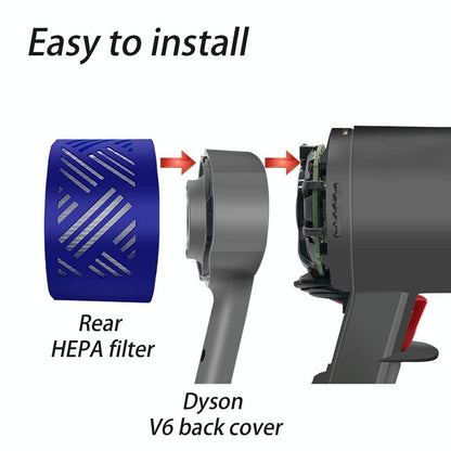 Rear Motor Cover & Filter Set for Dyson V6 Vacuum