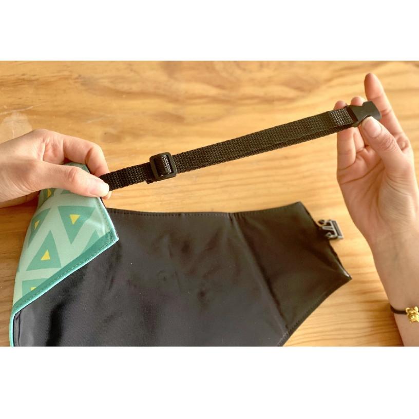 Refreshing Avocado Pet Scarf Three-Layer Thickened Waterproof Saliva Towel - Size Xs