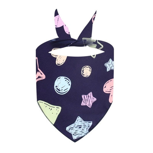 Cute Pet Triangle Towel Bib Cartoon Cats And Dogs Drool Towel Scarf - Size 01 - 01