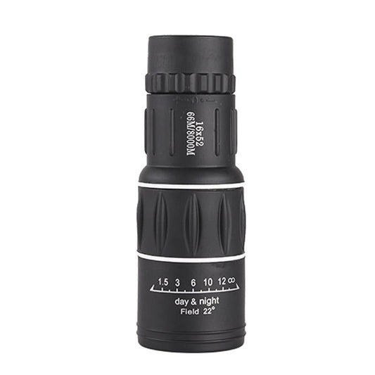 High Definition Monocular Telescope For Outdoor Bird Viewing - 16X52 Green Film - 16X52 Prism