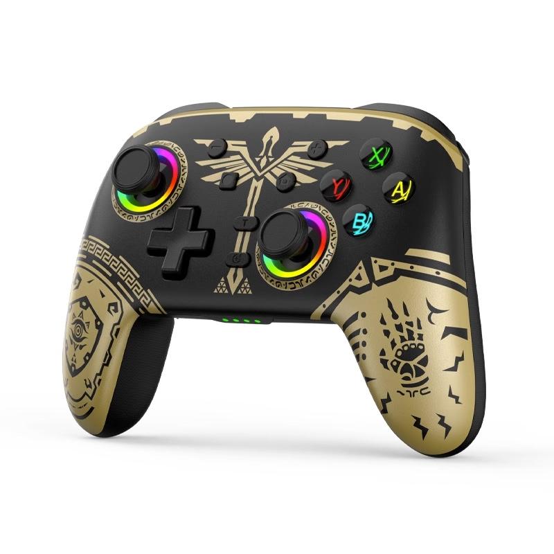 Wireless Gamepad for Nintendo Switch / Pro - Tooth Design - Tbd0603716901 Black Gold