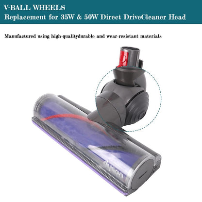 V-ball Wheels for Dyson Vacuum Cleaner Heads