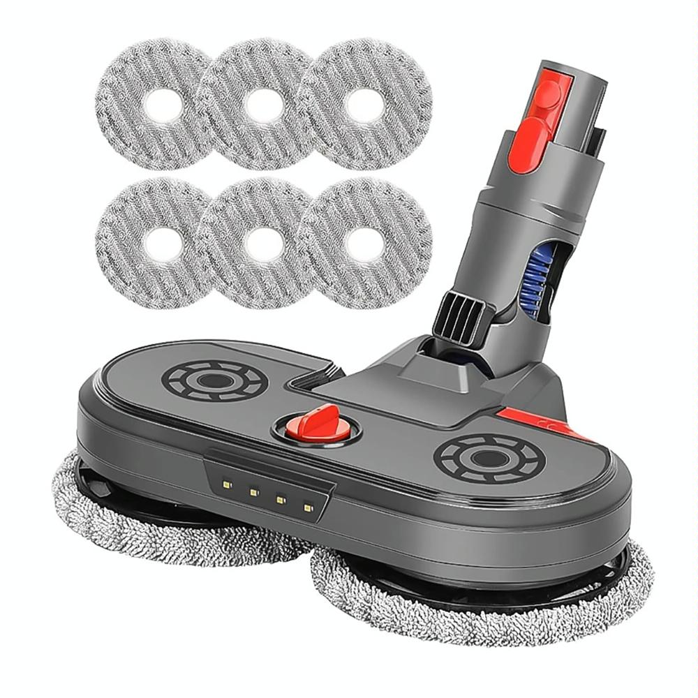 Electric Vacuum Cleaner with Integrated Mopping Head and Water Tank - Includes 6 Rag Pieces - For Dyson V15