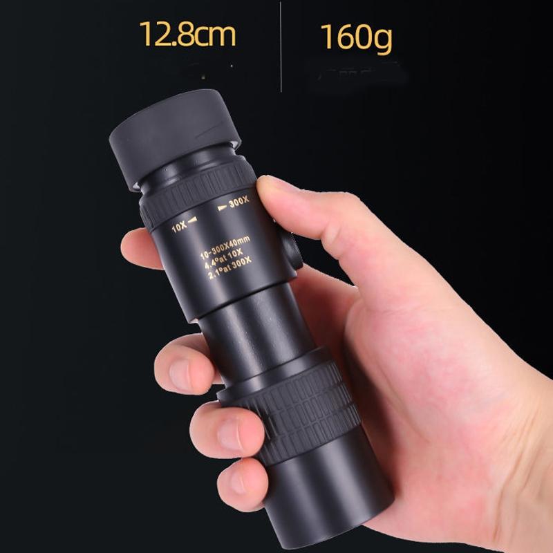 High Definition Monocular Telescope With Photo Holder & Tripod - 10-300X40