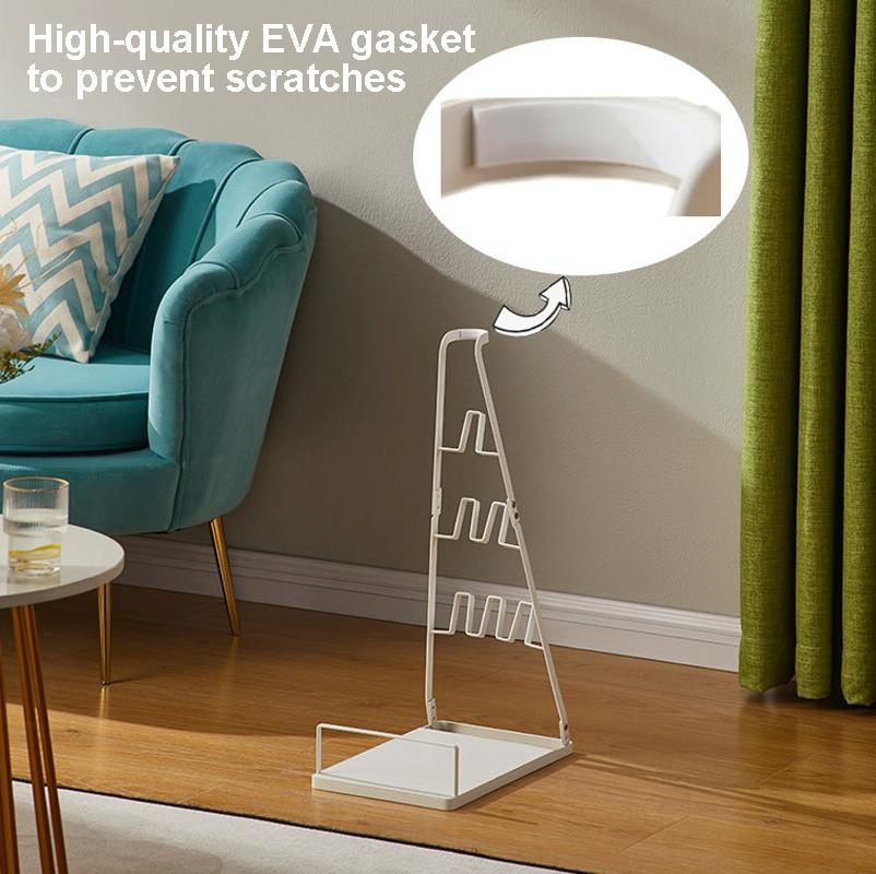 Universal Non-punch Vacuum Cleaner Floor Storage Bracket for Dyson - White