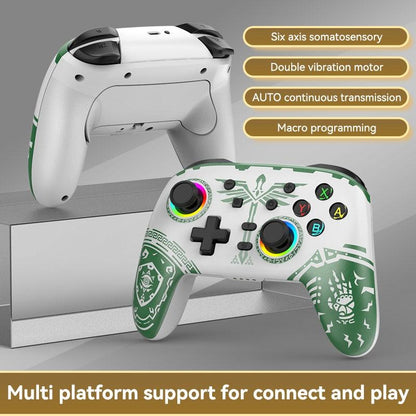 Wireless Gamepad for Nintendo Switch / Pro - Tooth Design - Tbd0603716902 White Green