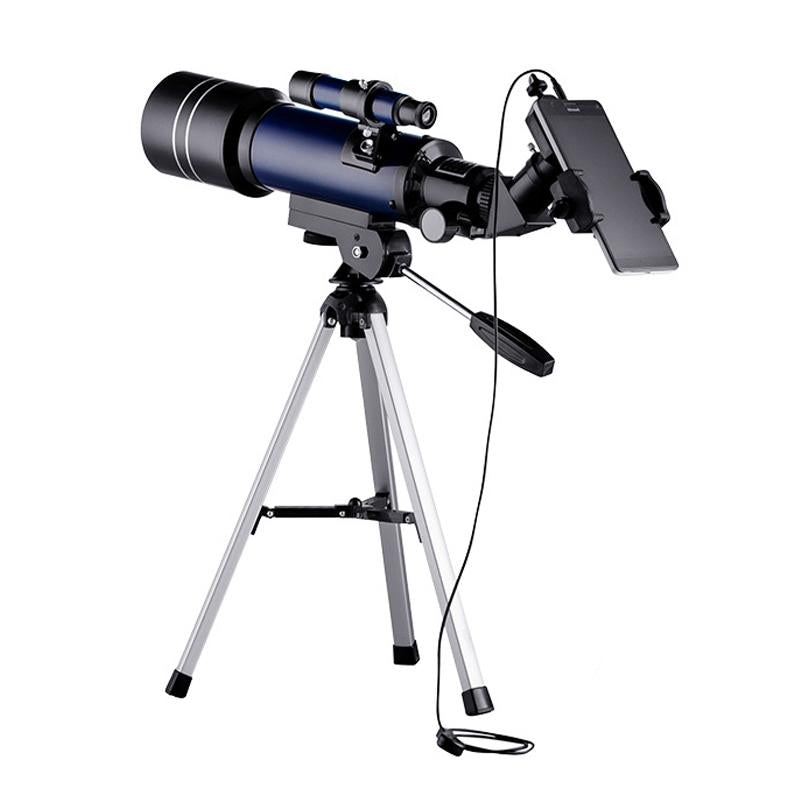 High Definition Astronomical Telescope with Tripod and Phone Clip - Dark Blue