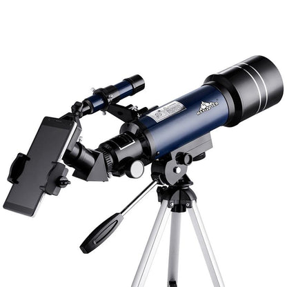High Definition Astronomical Telescope with Tripod and Phone Clip - Dark Blue