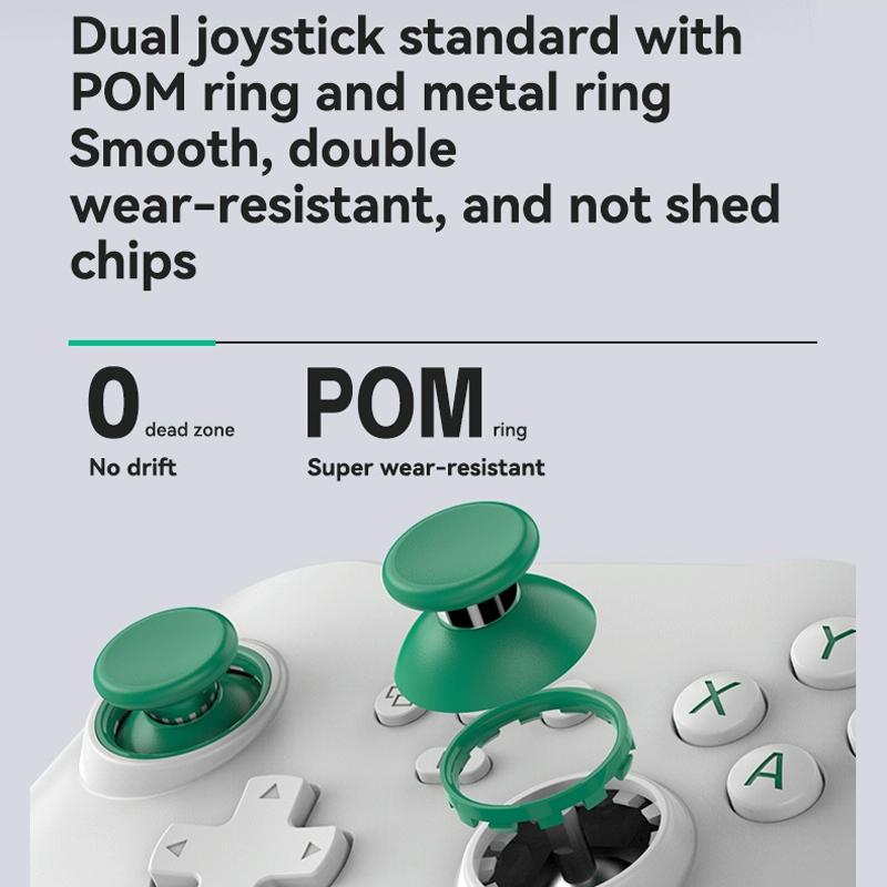 Wireless Bluetooth Game Controller For Switch Ios Android Pc Ps3 Ps4 - Black - White+Bracket