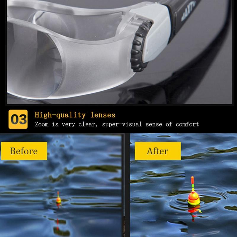 Adjustable Focus Fishing Telescope with Yellow Clip