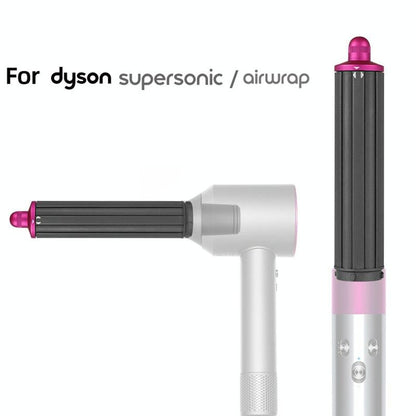 For Dyson Airwrap Hair Dryer Hs01 / Hs05 / Hd08 18.6 X 4Cm Upgraded Long Curling Barrels Nozzle With Short Adapter Golden