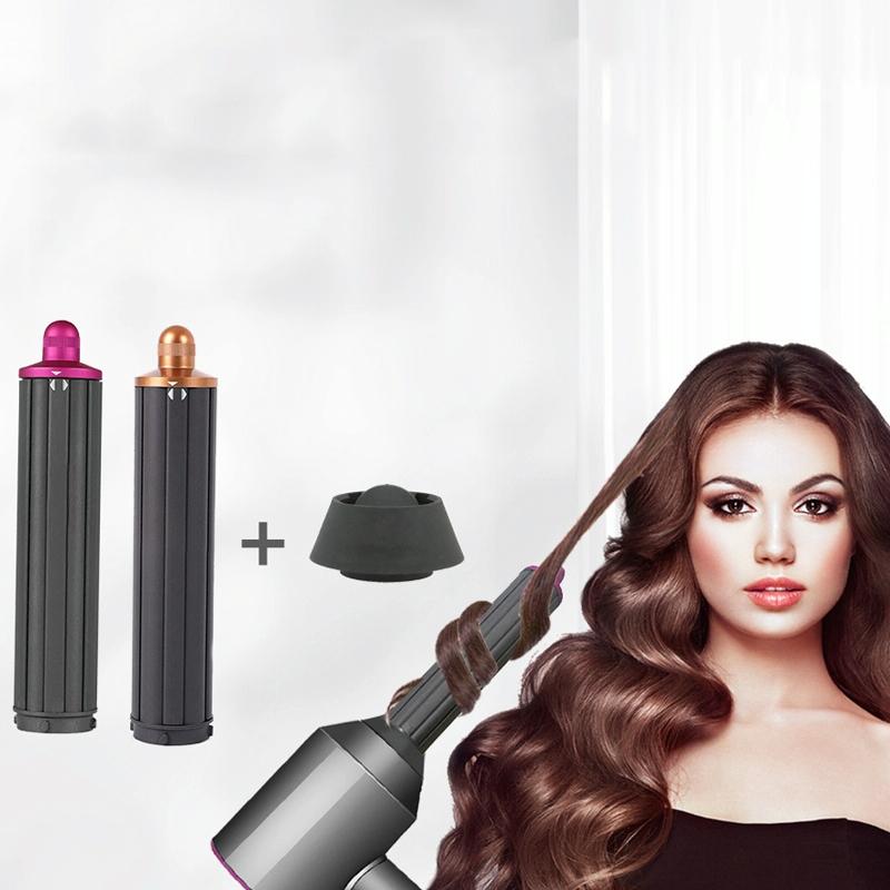 For Dyson Airwrap Hair Dryer Hs01 / Hs05 / Hd08 18.6 X 4Cm Upgraded Long Curling Barrels Nozzle With Short Adapter Golden
