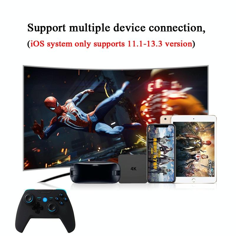 Wireless Game Controller for Android / Ios / Pc / Ps3 - 2.4ghz & Bluetooth 4.0 - Blue