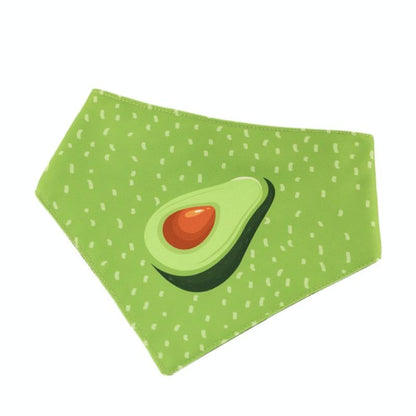 Refreshing Avocado Pet Scarf Three-Layer Thickened Waterproof Saliva Towel - Size Xl