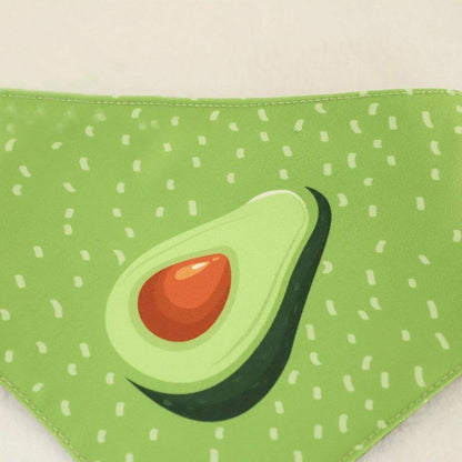 Refreshing Avocado Pet Scarf Three-Layer Thickened Waterproof Saliva Towel - Size Xl