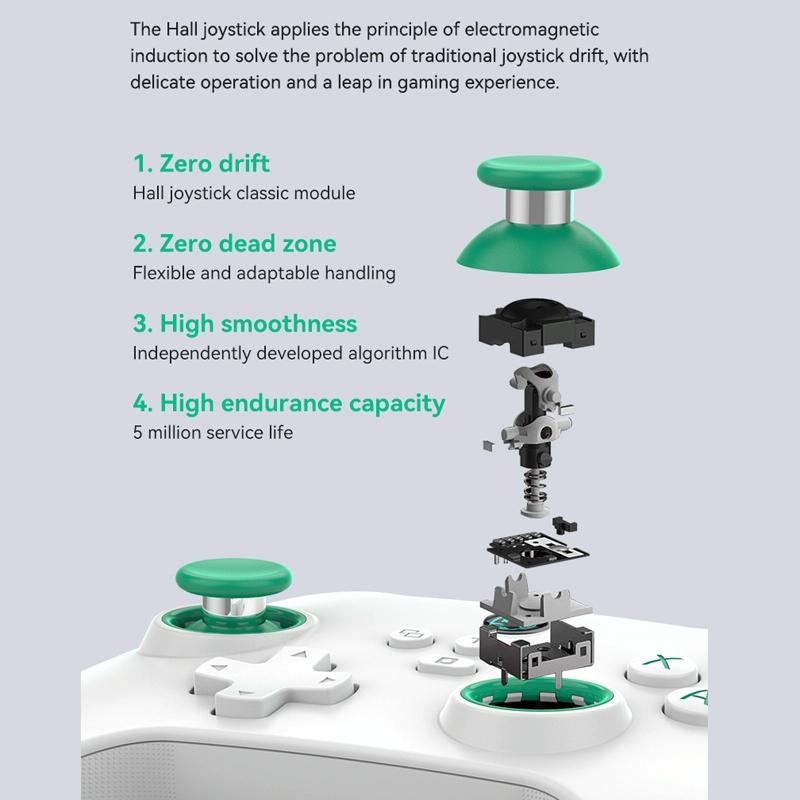 Wireless Bluetooth Game Controller For Switch Ios Android Pc Ps3 Ps4 - Black - Black+Bracket