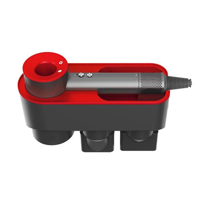 Wall Mounted Hair Dryer Bracket Storage Rack Black Nickel - Ordinary Red