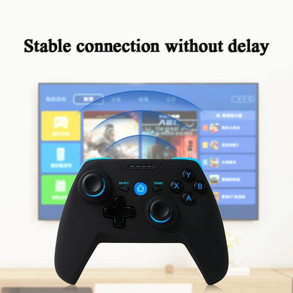 Wireless Game Controller for Android / Ios / Pc / Ps3 with Bluetooth & 2.4ghz Includes Handle Bracket and Receiver - Blue