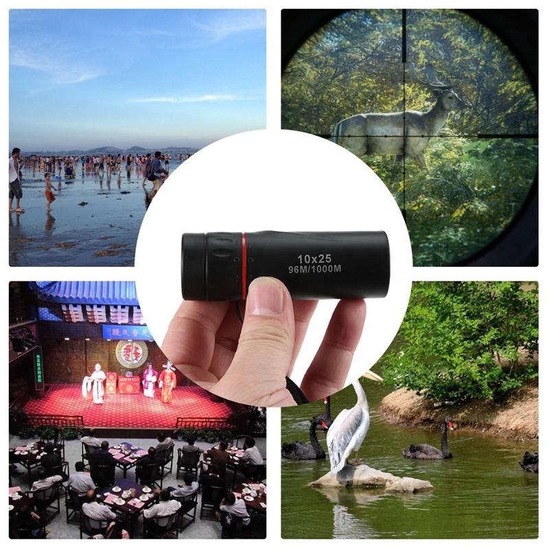 Portable High Definition Dual Focus Monocular Telescope - 10X25 - Professional