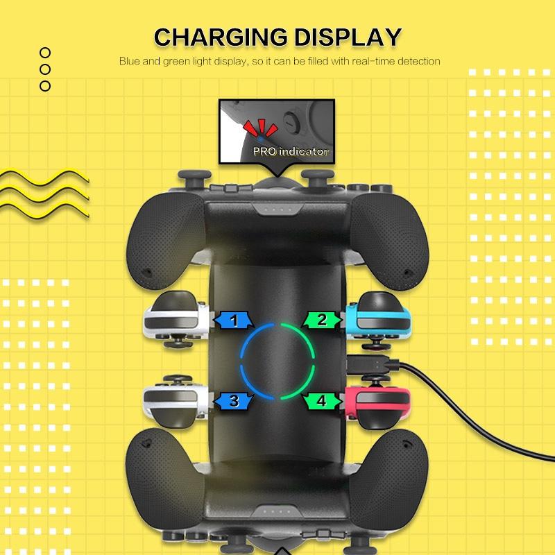 Versatile 6-in-1 Joycon Holder for Nintendo Switch