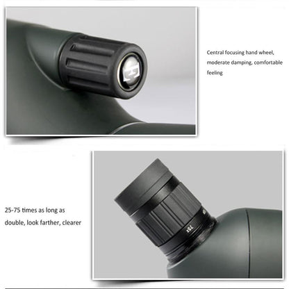 High Definition 25-75X70 Zoom Monocular Telescope For Outdoor Use